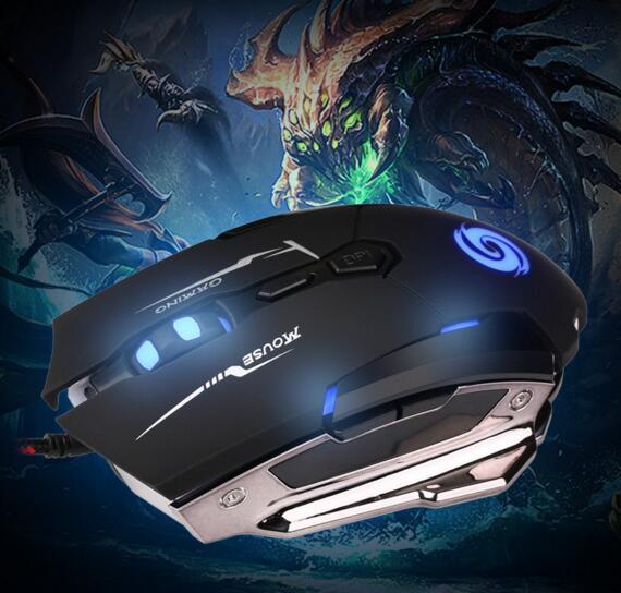 Super cool 4000DPI 7 keys usb wired gaming mouse